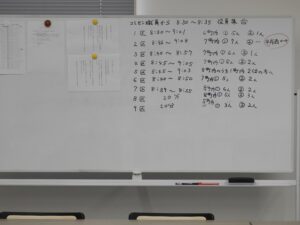 情報の伝達がスムーズにいくよう訓練しました