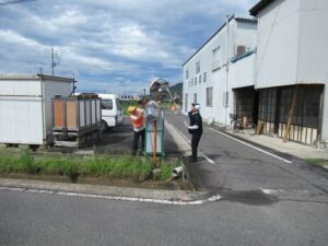 カーブミラー清掃
