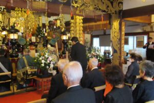 極楽寺にて戦没者慰霊祭