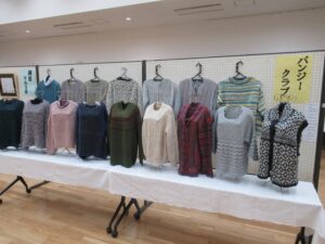 パンジークラブの手編み作品